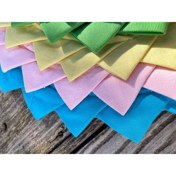 Vintage 1960s Linen Fabric Pleated Rag Accent Oval Rug MOD - Picture 9 of 16